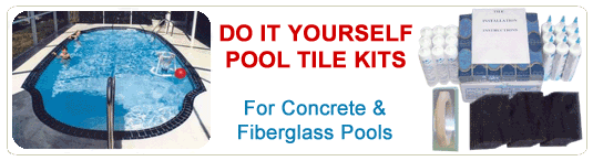 DIY Do it yourself Swimming Pool Tile Kits for Concrete Pools, Fiberglass Pools